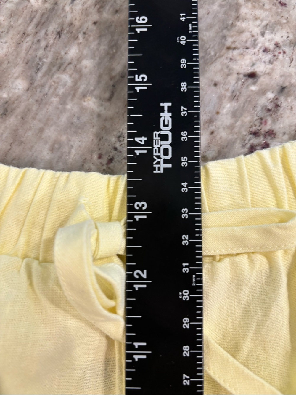 Universal Thread Light Yellow Drawstring Linen/Rayon Shorts - Picture 6 of 7